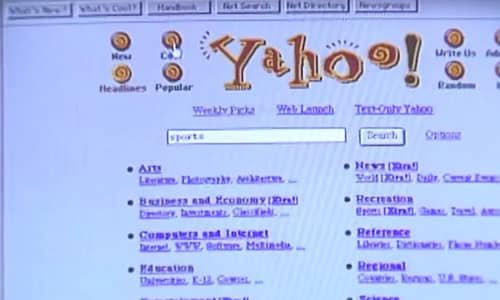 Yahoo directorio de sitios web en 1995