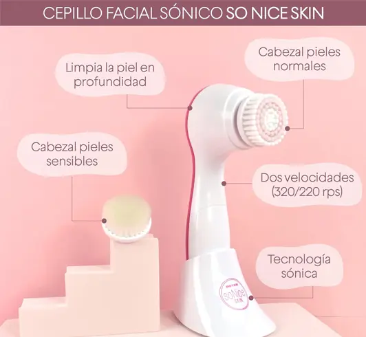 Beter – Cepillo limpiador facial sónico So Nice Skin