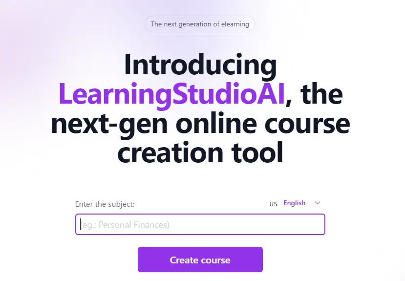 Learning Studio Herramienta gratuita de IA