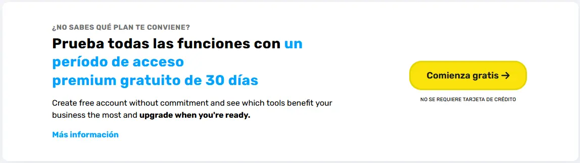 GetResponse prueba todas las potentes funciones de email marketing durante 30 días...