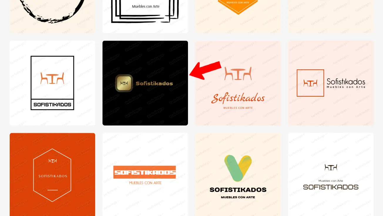 Escoger y personalizar tu logo en Trubologo Como crear un logo con IA