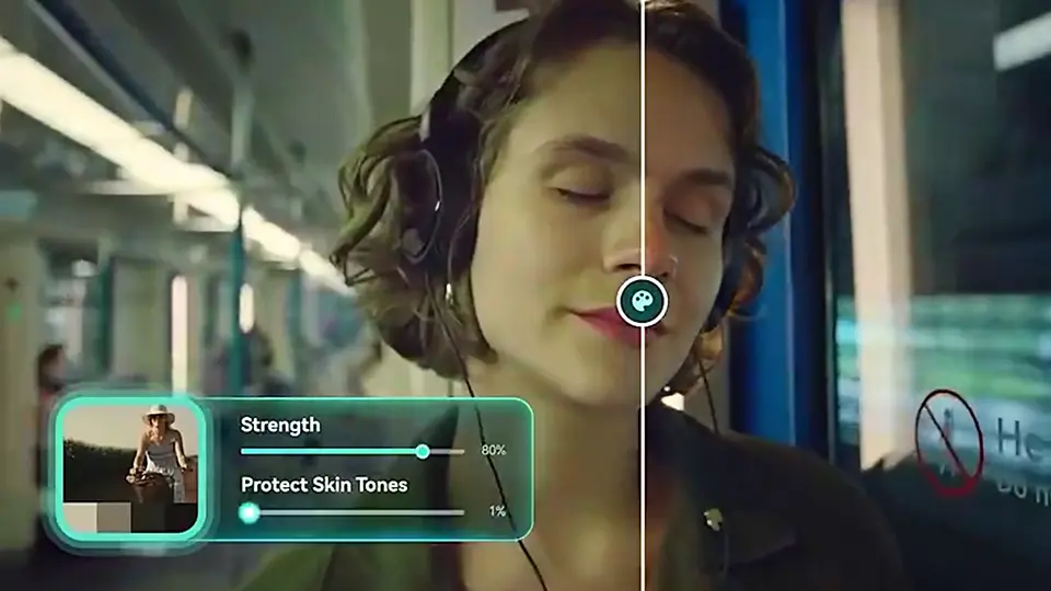 Corrección automática con IA Filmora 14