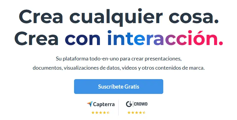 Registro simple en Visme Diseño Gráfico
