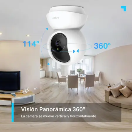 Tapo C210 – Cámara de vigilancia WiFi 2K con visión 360°