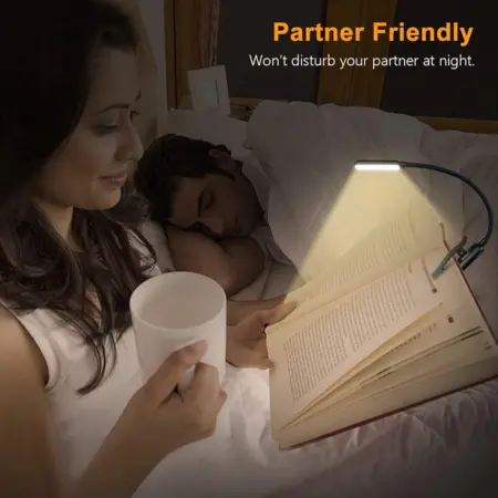 Gritin – Luz de lectura recargable con clip y 9 LED