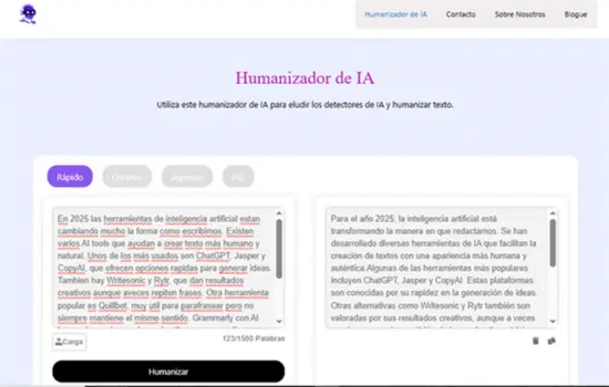 Humanizador de Texto con IA Humanizador de IA