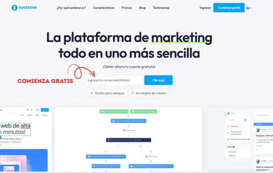 Plataforma de email Marketing todo en uno. Systeme Negocio Rentable