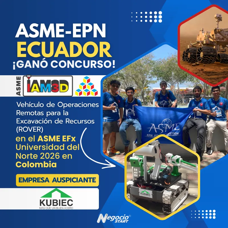 ASME-EPN gana concurso IAM3D en el ASME EFX en Colombia