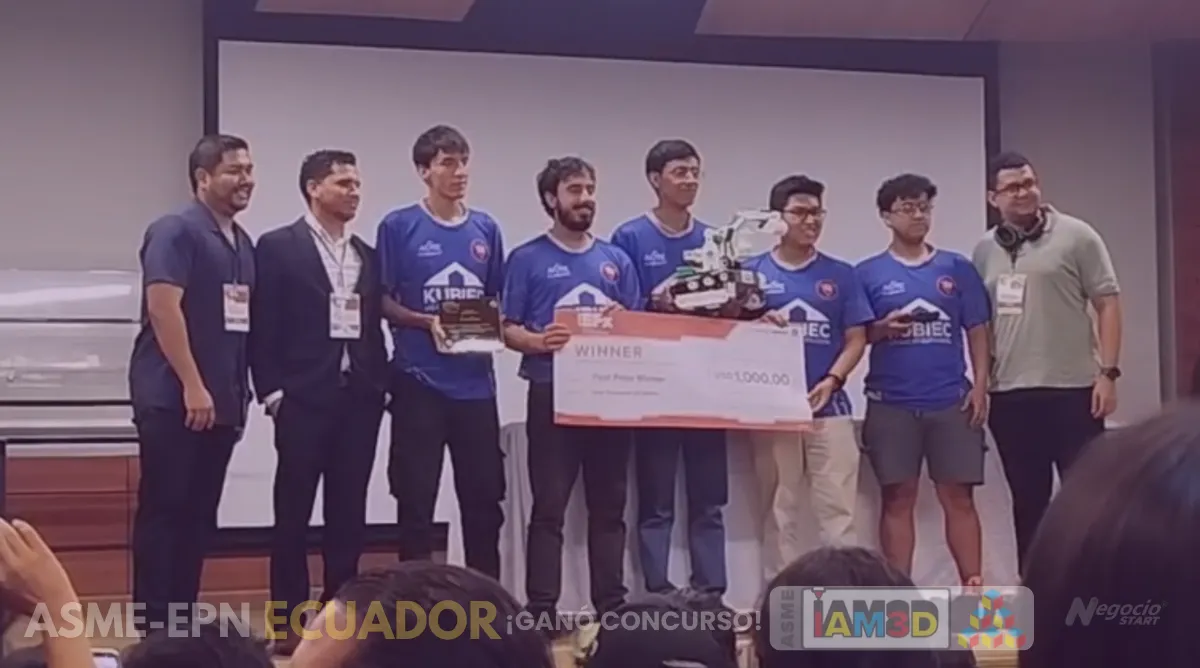 Estudiantes de EPN Ecuador ganaron IAM3D en Colombia