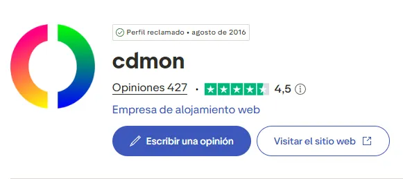 CDMON calificaciones en Trustpilot
