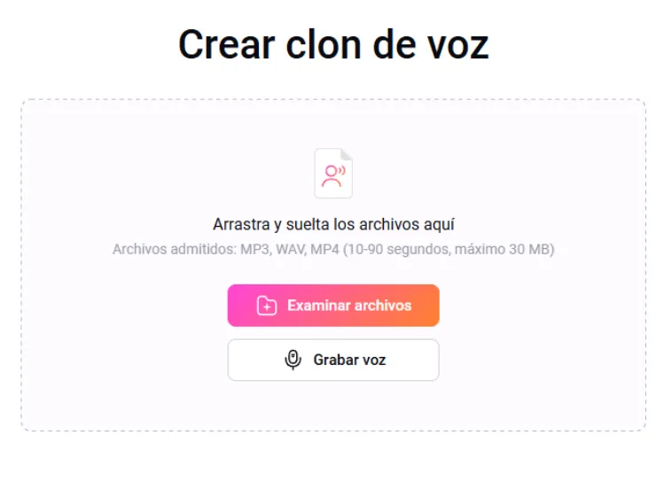 Crear clon de voz con FlexClip