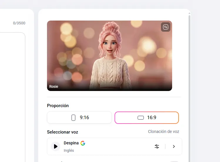 Creador de avatares con IA - Editor de video con IA FlexClip